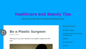 What Healthcareandbeautytips.com website looked like in 2015 (8 years ago)