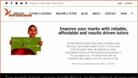What Hireeducation.co.za website looked like in 2015 (8 years ago)