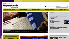 What Hoyerswerda.de website looked like in 2015 (8 years ago)