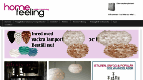 What Homefeeling.se website looked like in 2015 (8 years ago)