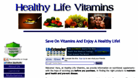 What Healthy-life-vitamins.com website looked like in 2015 (8 years ago)