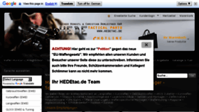 What Hedetac.de website looked like in 2015 (8 years ago)