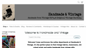 What Handmadeandvintage.co.uk website looked like in 2015 (8 years ago)