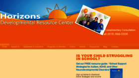 What Horizonsdrc.com website looked like in 2015 (8 years ago)