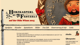 What Herzkasperlzelt.de website looked like in 2015 (8 years ago)