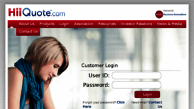 What Hiiquotecustomers.com website looked like in 2015 (8 years ago)