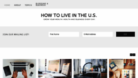 What Howtoliveintheus.com website looked like in 2015 (8 years ago)