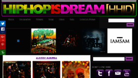 What Hiphopisdream.com website looked like in 2015 (8 years ago)