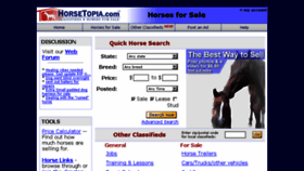 What Horsetopia.com website looked like in 2015 (8 years ago)