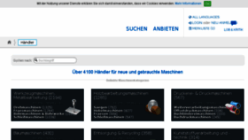 What Haendlersucher.de website looked like in 2015 (8 years ago)