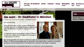 What Hotel-asam.de website looked like in 2015 (8 years ago)