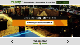 What Helpstay.com website looked like in 2015 (8 years ago)
