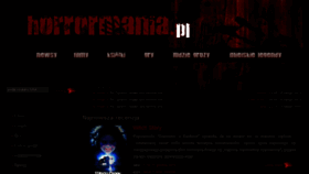 What Horrormania.pl website looked like in 2015 (8 years ago)