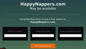 What Happynappers.com website looked like in 2015 (8 years ago)