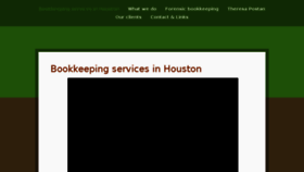 What Houstonbookkeepers.com website looked like in 2016 (8 years ago)