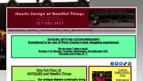 What Heartsdesign.com website looked like in 2016 (8 years ago)