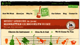 What Heyjoeguitar.com website looked like in 2016 (8 years ago)