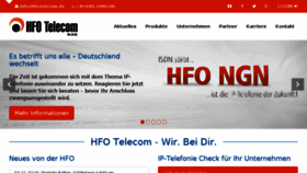 What Hfo-telecom.de website looked like in 2016 (8 years ago)