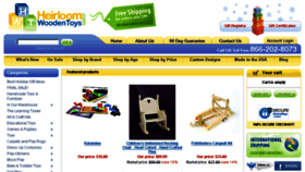 What Heirloomwoodentoys.com website looked like in 2016 (8 years ago)