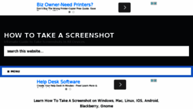What Howtotakescreenshot.net website looked like in 2016 (8 years ago)