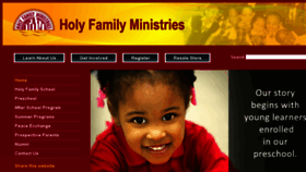 What Holyfamilyministries.org website looked like in 2016 (8 years ago)