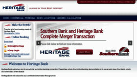 What Heritagebankva.com website looked like in 2016 (8 years ago)