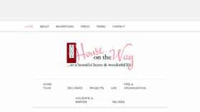 What Houseontheway.com website looked like in 2016 (8 years ago)