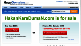 What Hakankaraduman.com website looked like in 2016 (8 years ago)