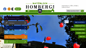 What Homberg.de website looked like in 2016 (8 years ago)
