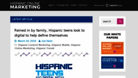 What Hispaniconlinemarketing.com website looked like in 2016 (8 years ago)