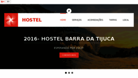 What Hostelbarradatijuca.com website looked like in 2016 (8 years ago)