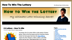 What Howtowinthelottery.net website looked like in 2016 (8 years ago)