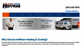 What Hoffmanheating.com website looked like in 2016 (8 years ago)