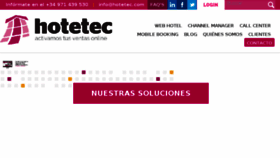 What Hotetec.com website looked like in 2016 (8 years ago)
