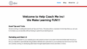 What Helpcoachme.com website looked like in 2016 (8 years ago)
