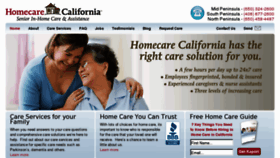 What Homecare-california.com website looked like in 2016 (8 years ago)