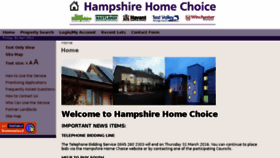 What Hampshirehomechoice.org.uk website looked like in 2016 (8 years ago)