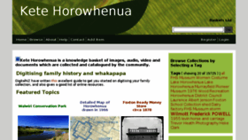 What Horowhenua.kete.net.nz website looked like in 2016 (8 years ago)