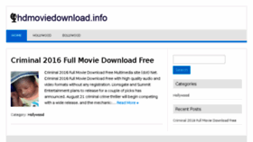 What Hdmoviedownload.info website looked like in 2016 (8 years ago)
