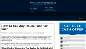 What Houseandhomesdirect.co.uk website looked like in 2016 (8 years ago)