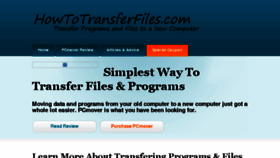 What Howtotransferfiles.com website looked like in 2016 (8 years ago)