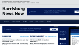 What Harrisburgnewsnow.com website looked like in 2016 (8 years ago)