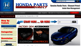 What Hondapartsdirect.com website looked like in 2016 (8 years ago)