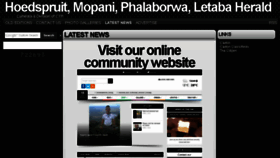 What Herald.co.za website looked like in 2016 (8 years ago)