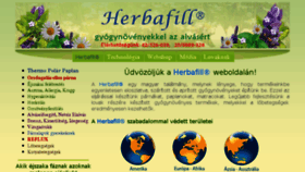 What Herbafill.hu website looked like in 2016 (8 years ago)