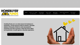 What Homebuyerfunds.com website looked like in 2016 (8 years ago)