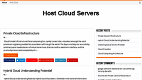 What Hostcloudservers.com website looked like in 2016 (8 years ago)
