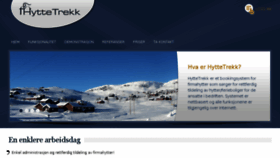 What Hyttetrekk.no website looked like in 2016 (8 years ago)