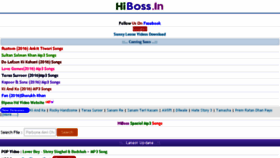 What Hiboss.in website looked like in 2016 (8 years ago)