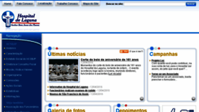 What Hospitallaguna.com.br website looked like in 2016 (8 years ago)
